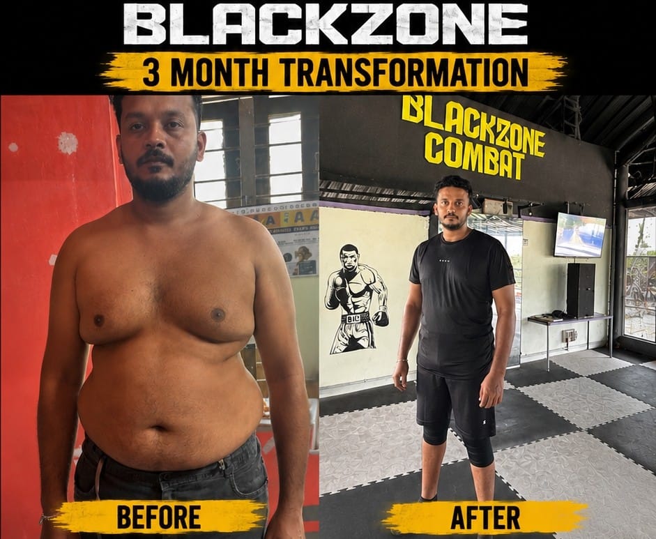Blackzone 3 month before and after transformation